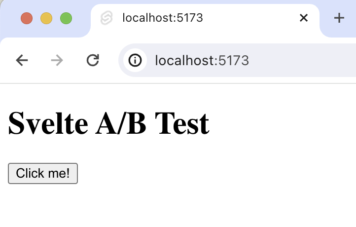 Basic Svelte app
